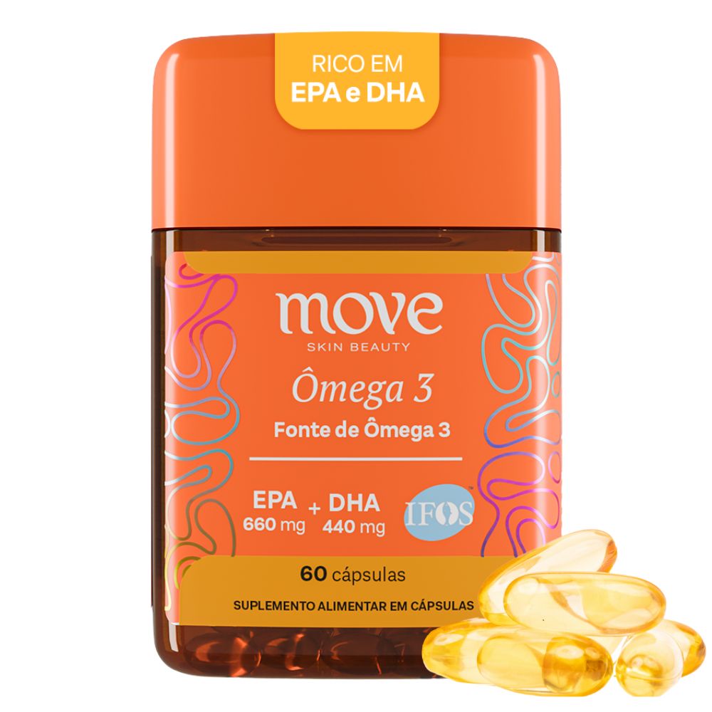 Ômega 3 Concentrado 660 EPA 440 DHA IFOS™ 60 Cápsulas (1 Mês) - Move Skin Beauty