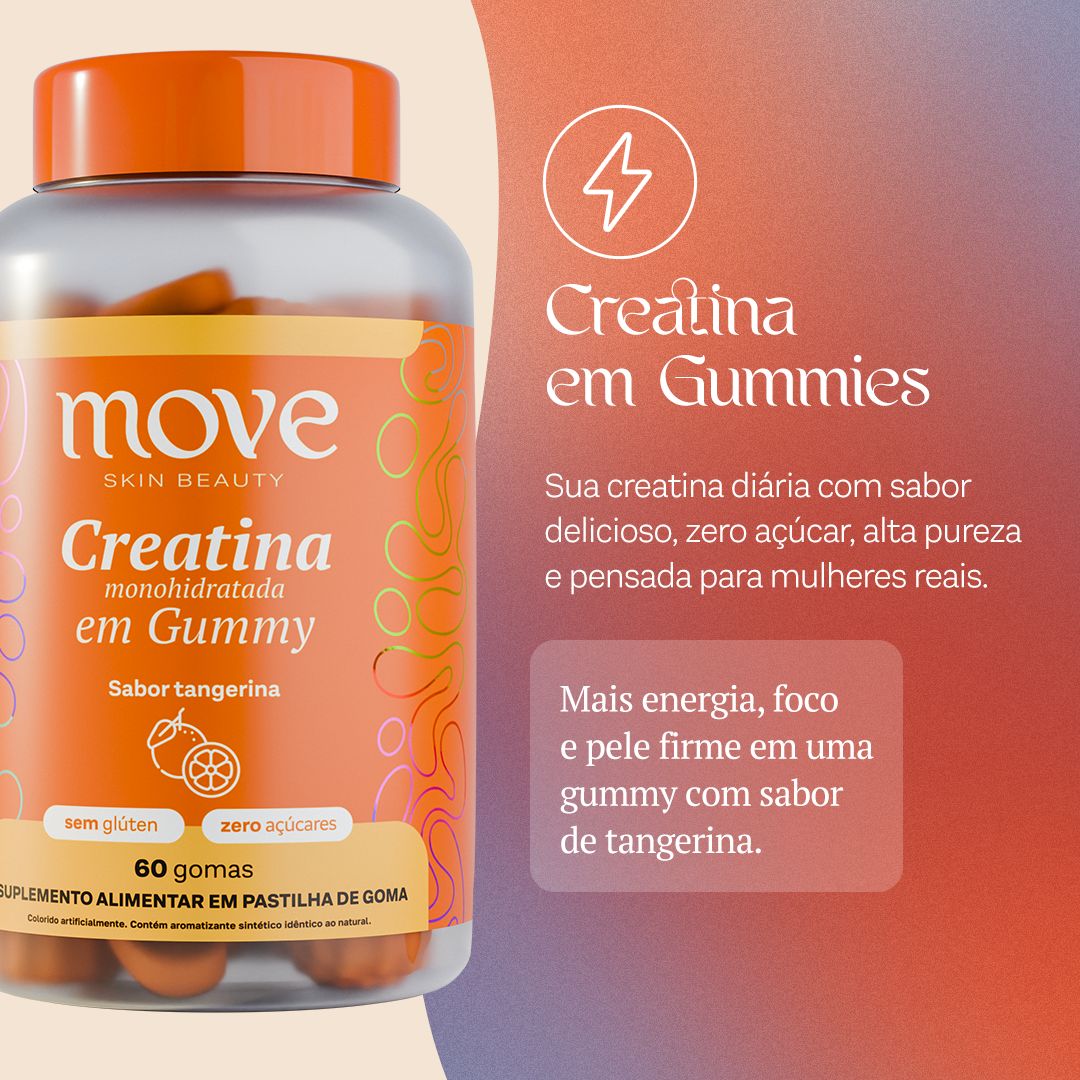 Kit Creatina Gummy + Ômega 3  (1 Mês) - Move Skin Beauty