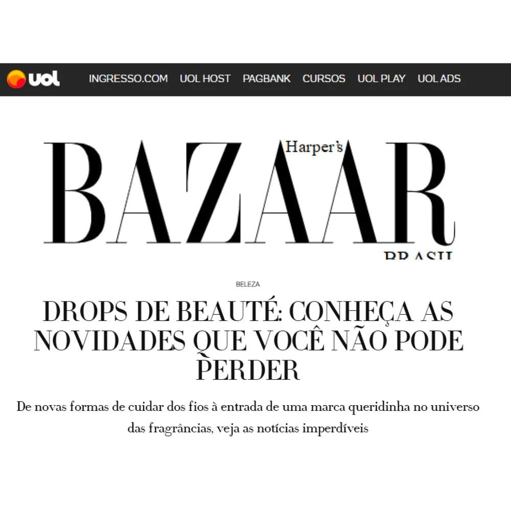 Harper´s Bazaar menciona a Move Skin Beauty na lista de novidades quentes da semana! - Move Skin Beauty