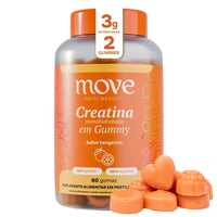 Creatina Gummy Monohidratada Sabor Tangerina 60 Unidades (1 Mês) - Move Skin Beauty
