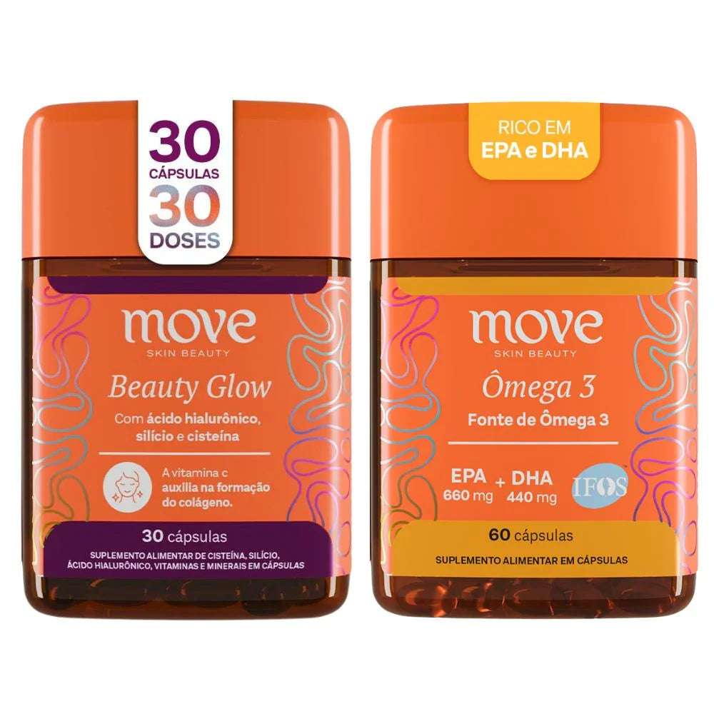 Kit Beauty Glow +  Ômega 3 (1 Mês) - Move Skin Beauty