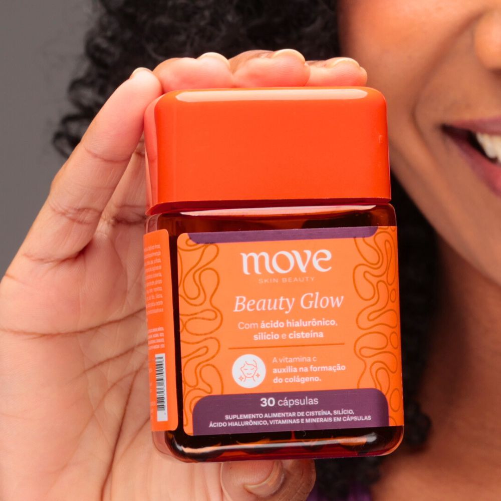 Beauty Glow Move Skin Beauty Multivitamínico para Pele, Cabelo e Unha com 30 Cápsulas