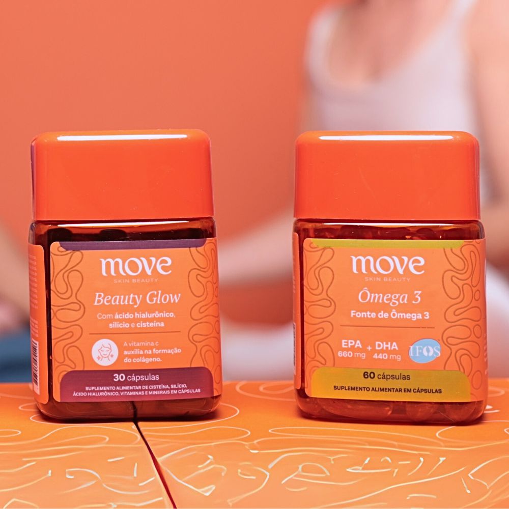 Kit Nutricosméticos Move Skin Beauty: Beauty Glow e  Ômega 3