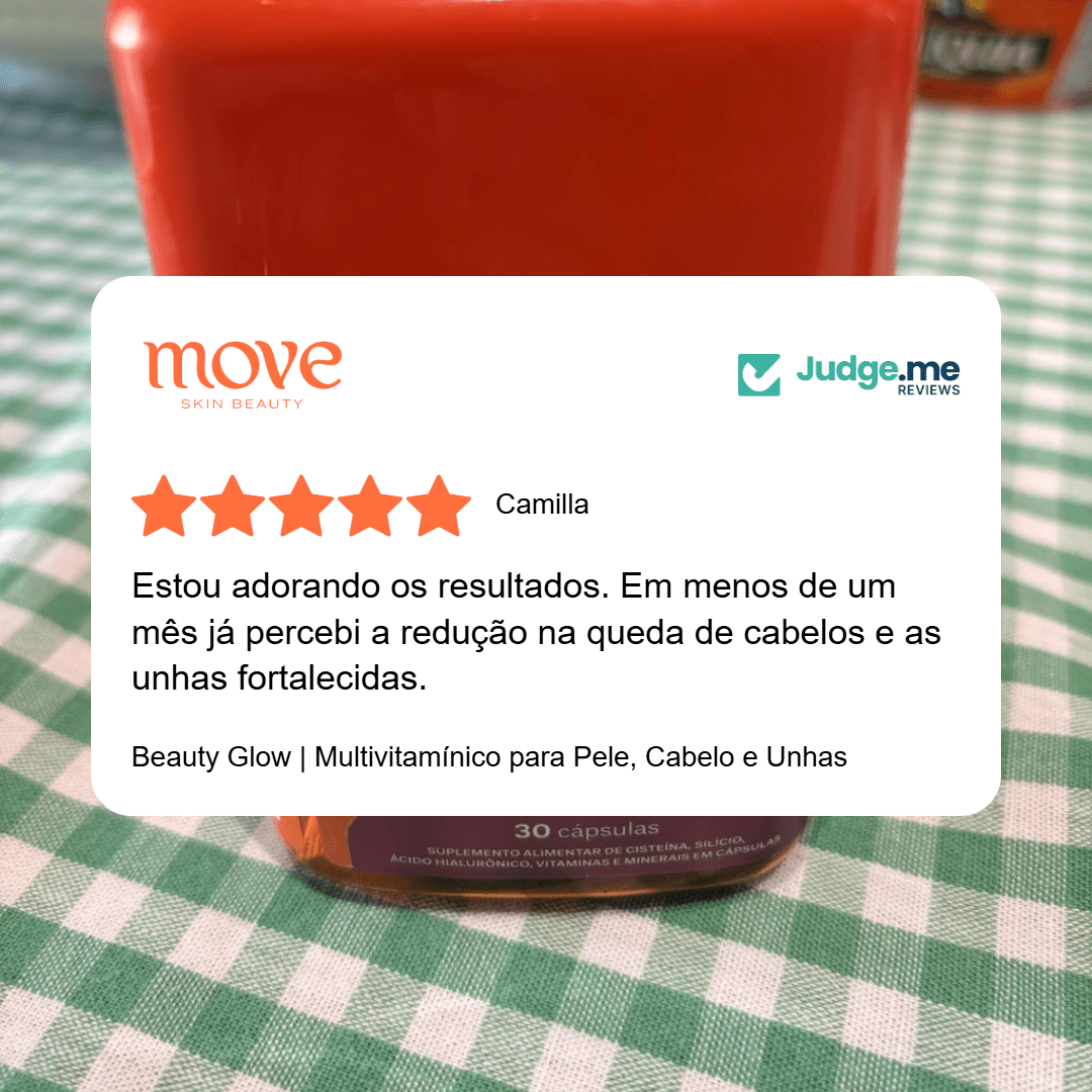 Beauty Glow | Multivitamínico para Pele, Cabelo e Unhas - Move Skin Beauty
