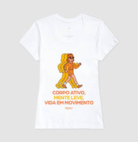 Camiseta: Corpo Ativo, Mente Leve, Vida em Movimento - Move Skin Beauty