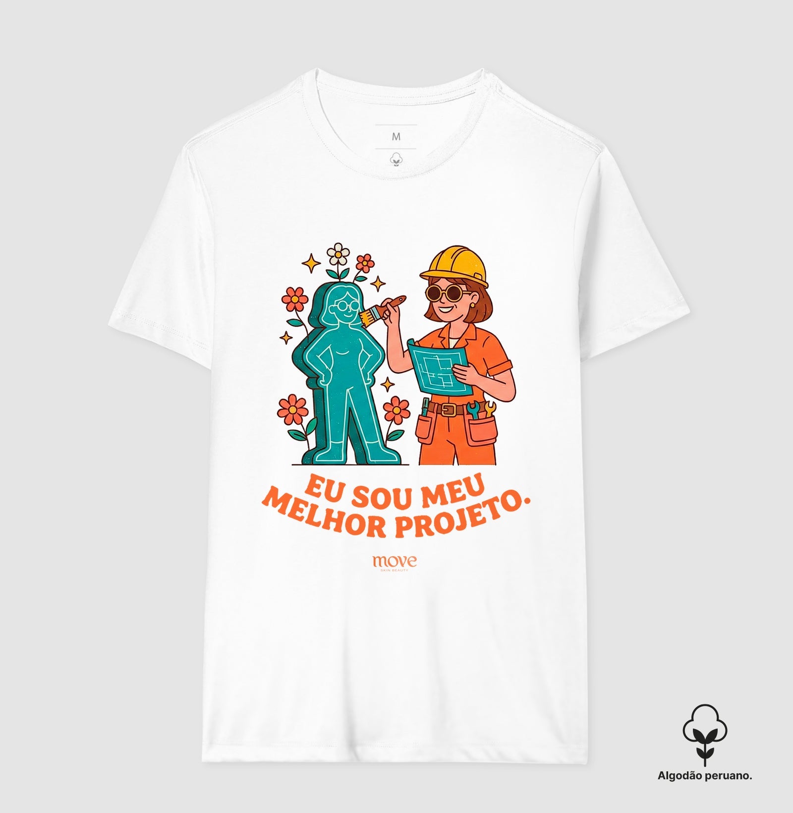 Camiseta Premium Eu sou meu melhor Projeto - Move Skin Beauty