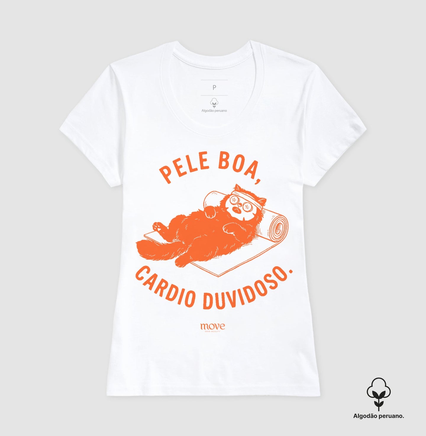 Camiseta Premium: Pele Boa, Cardio Duvidoso - Move Skin Beauty