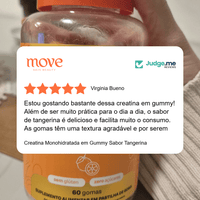 Creatina Monohidratada em Gummy Sabor Tangerina - Move Skin Beauty