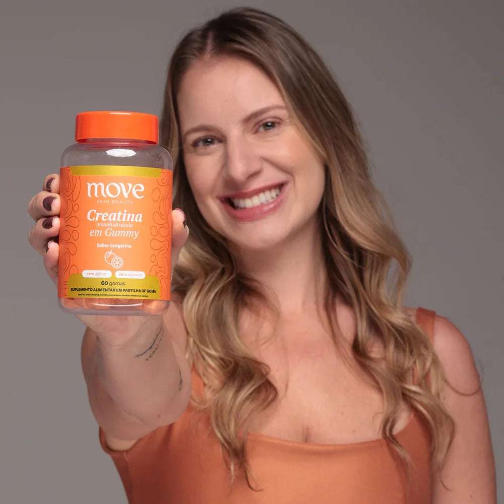Creatina Monohidratada em Gummy Tangerina | 60 Gummies - Move Skin Beauty