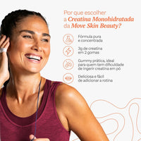 Creatina Monohidratada em Gummy Tangerina | 60 Gummies - Move Skin Beauty