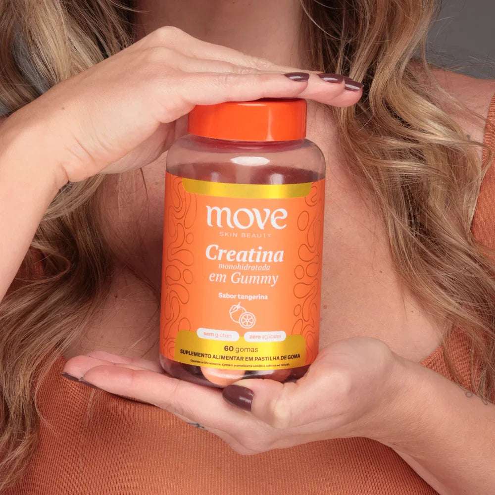 Creatina Monohidratada em Gummy Tangerina | 60 Gummies - Move Skin Beauty