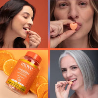 Gomitas de Creatina Monohidrato Sabor Mandarina 60 Unidades (1 Mes)