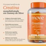 Gomitas de Creatina Monohidrato Sabor Mandarina 60 Unidades (1 Mes)