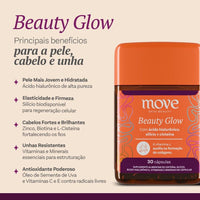 Kit Nutricosméticos Move Skin Beauty: Beauty Glow e Ômega 3 - Move Skin Beauty