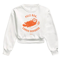 Moletom Cropped: Pele Boa, Cardio Duvidoso - Move Skin Beauty
