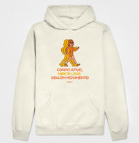 Moletom Hoodie: Corpo Ativo, Mente Leve, Vida em Movimento - Move Skin Beauty
